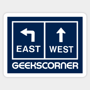 GEEKS CORNER BLUE Sticker